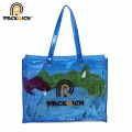 transparent PVC tote bag handle,cheap shoulder handbag